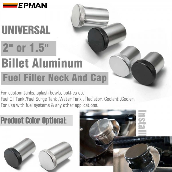 EPMAN Billet Aluminium Alloy Weld On Filler Neck And Cap 2